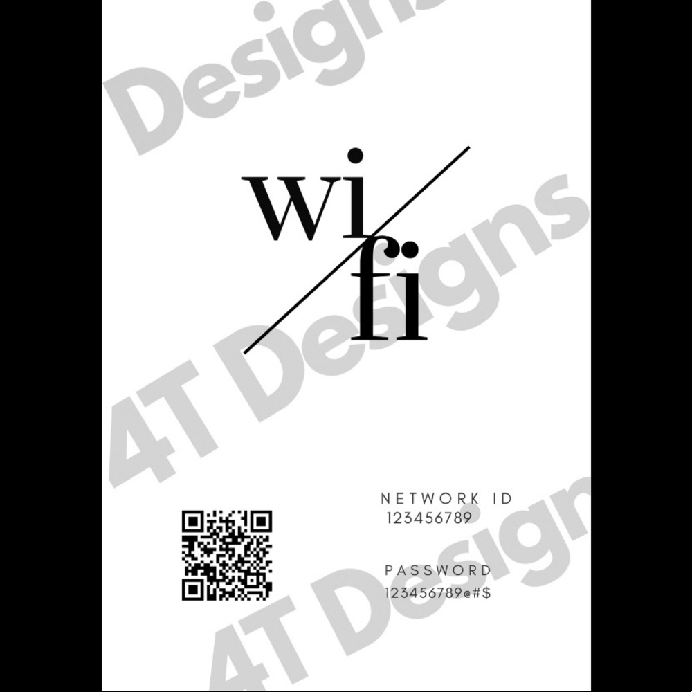 Scannable WiFi Printout